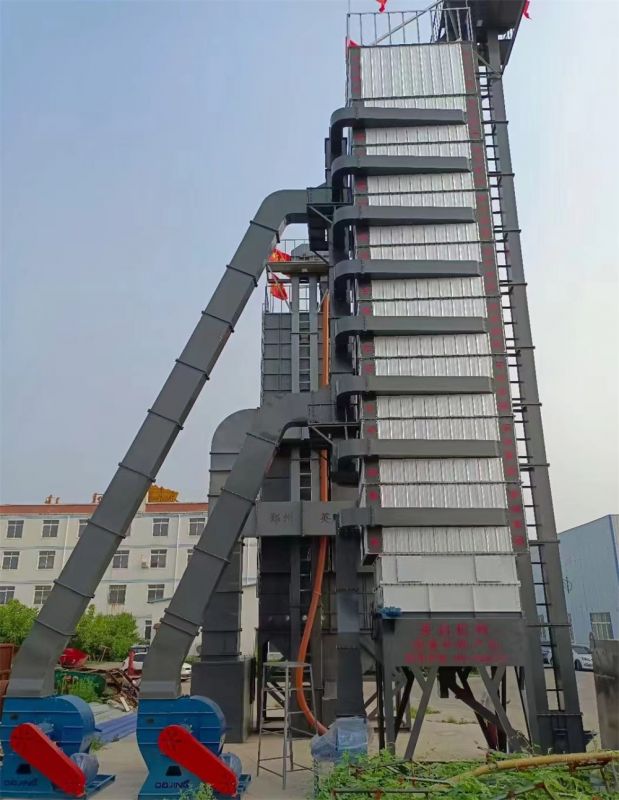 新型環抱式環保節能型糧食烘干塔150T